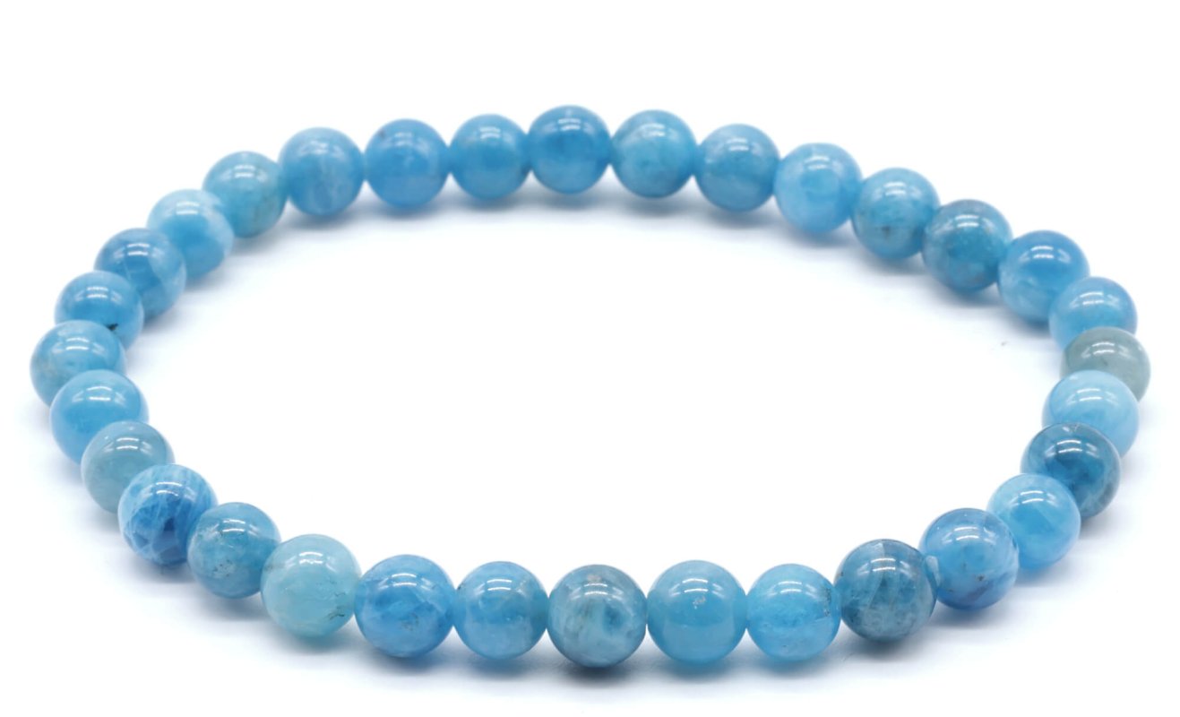 Bracelet Apatite 'AAA' • Perles 6mm