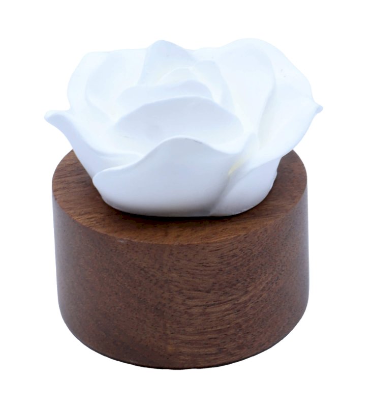 Diffuseur d'huiles essentielles Rose Blanche