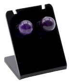 Boucles d'Oreilles Puces Métal Améthyste 10mm