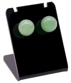 Boucles d'Oreilles Puces Métal Aventurine Verte 10mm