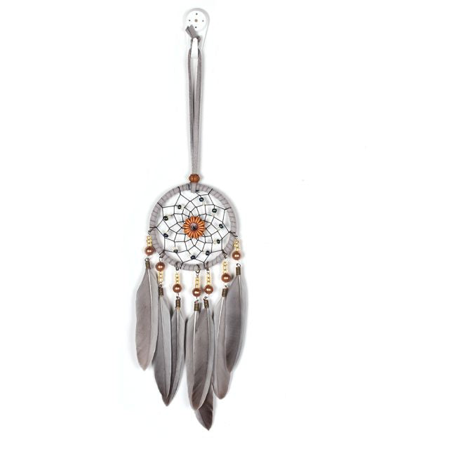 Dream-Catcher Taupe 8cm – Attrape-Rêves Boho