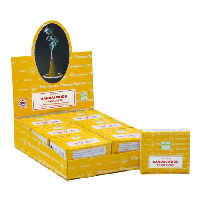 Encens Satya Santal – Cônes 24g