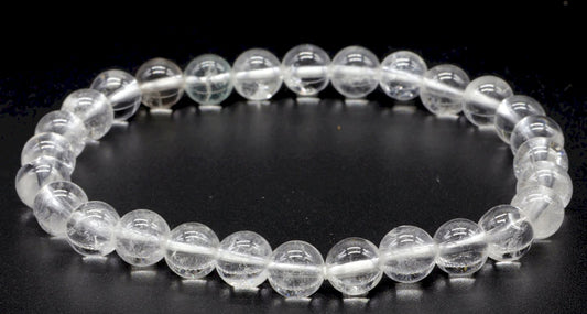 Bracelet Cristal de Roche • Perles 6mm