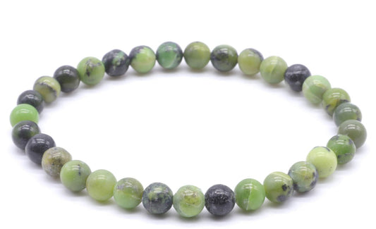 Bracelet Jade Néphrite • Perles 6mm