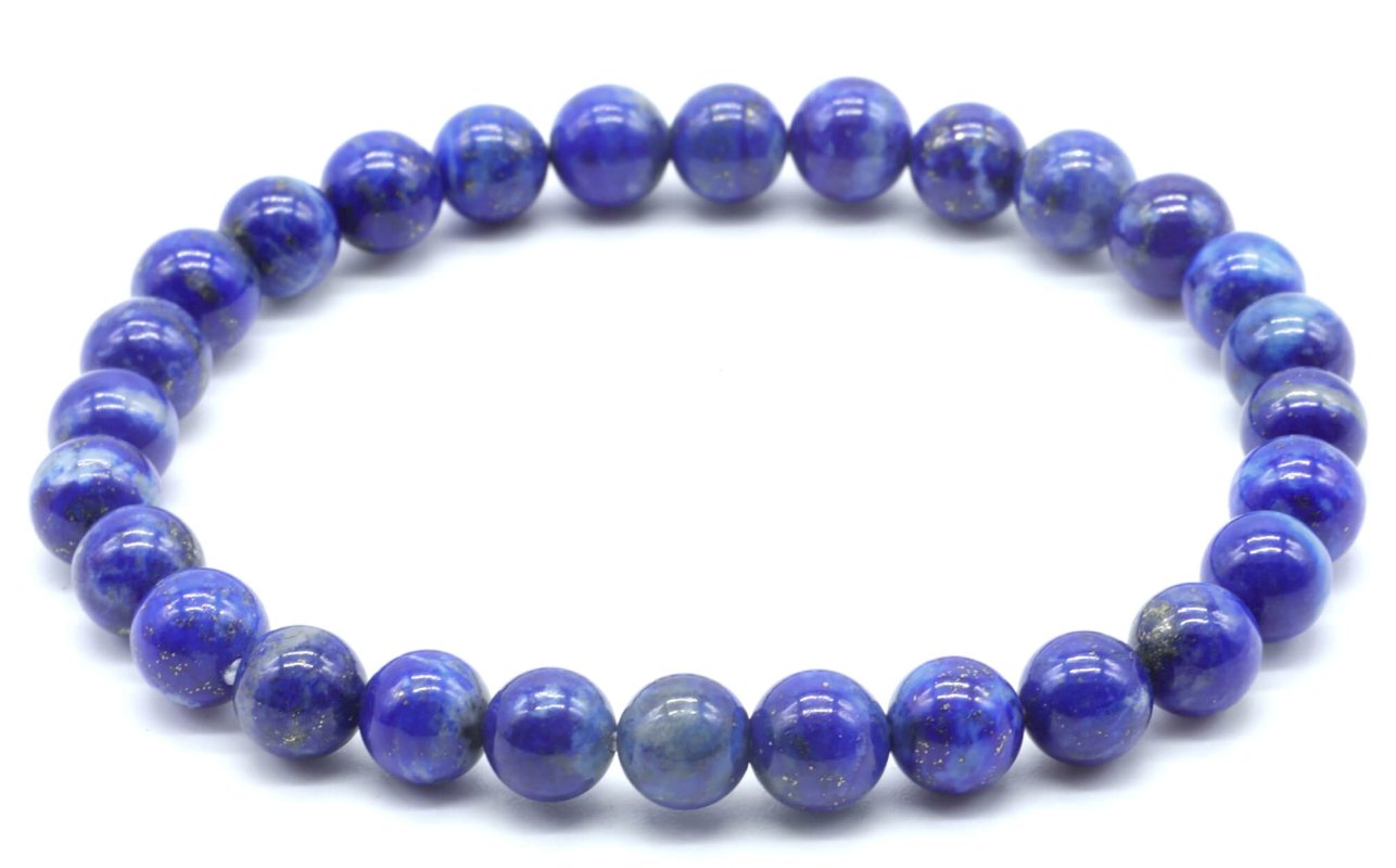 Bracelet Lapis Lazuli 'AA' • Perles 6mm
