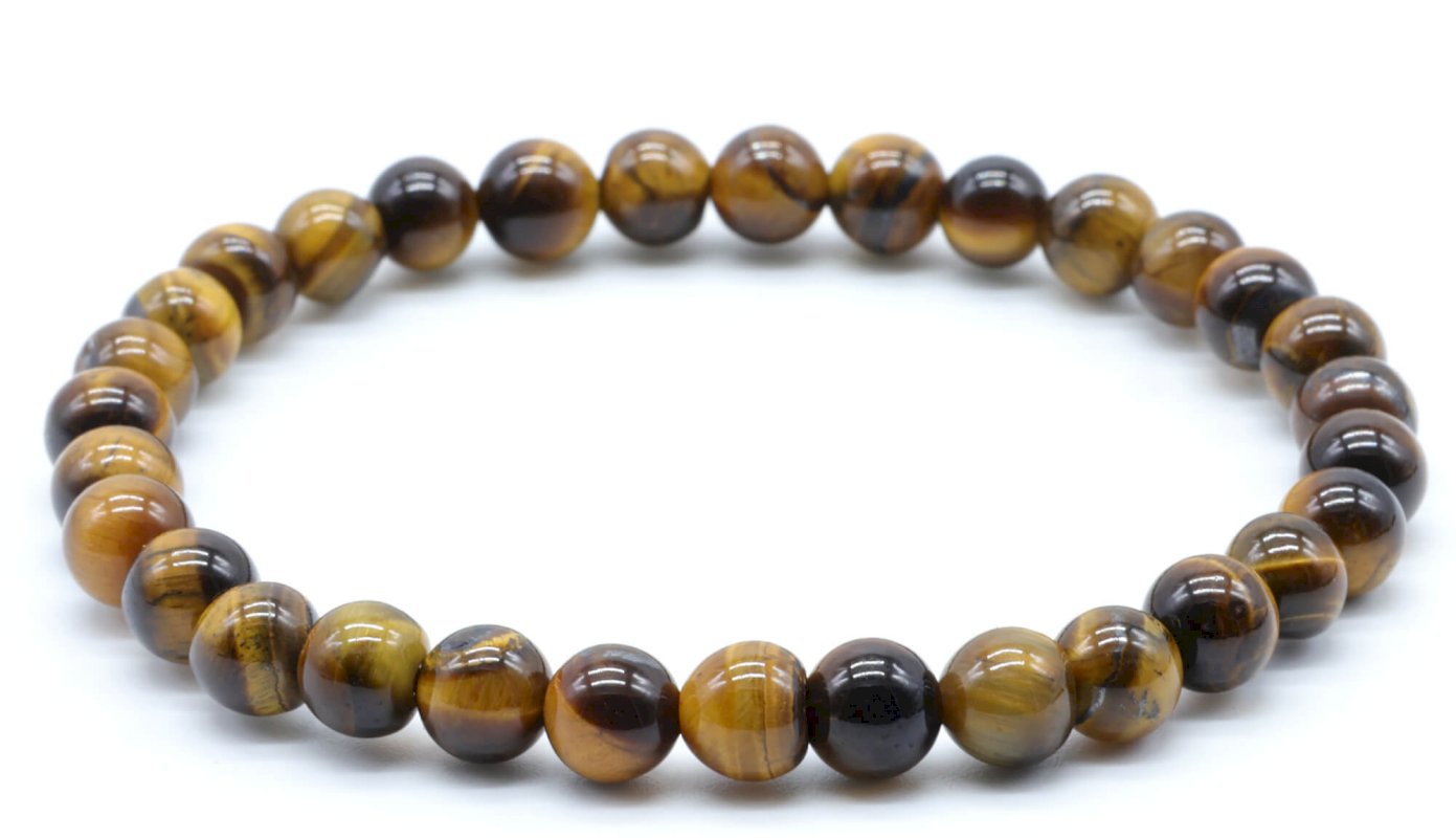 Bracelet Œil de Tigre • Perles 6mm