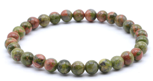 Bracelet Unakite • Perles 6mm
