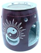 Brûleur Huile Pierre Ying-Yang 10cm