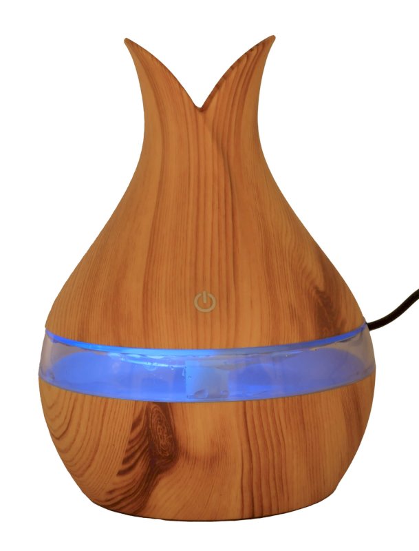 Humidificateur d'Air Vase Bois Anti-Gravité – 15 cm